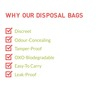 Sirona Sanitary And Diapers Disposal Bag Packet Of 45 'S