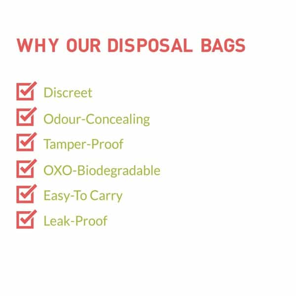 Sirona Sanitary And Diapers Disposal Bag Packet Of 45 'S