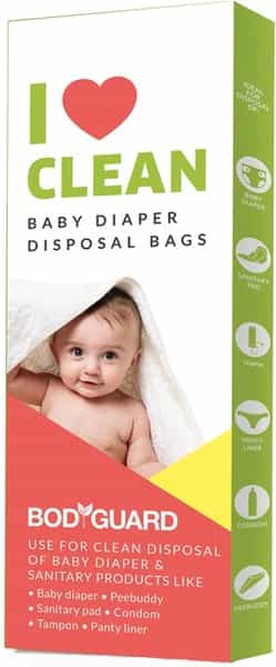 Bodyguard - Baby Diapers And Sanitary Disposal Bag - 15 Bags