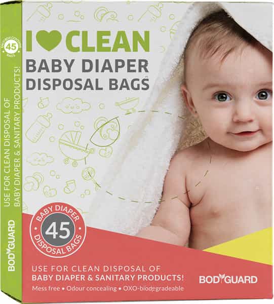Bodyguard - Baby Diapers And Sanitary Disposal Bag - 45 Bags