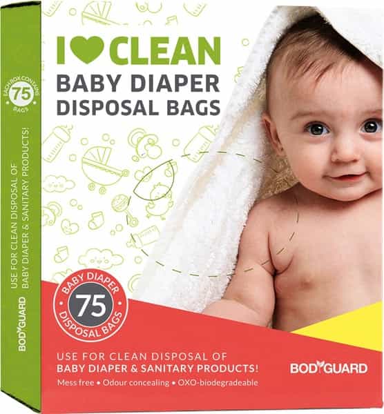 Bodyguard - Baby Diapers And Sanitary Disposal Bag - 75 Bags