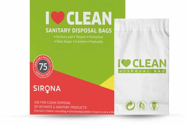 Sirona Sanitary And Diapers Disposal Bag - 75 Bags