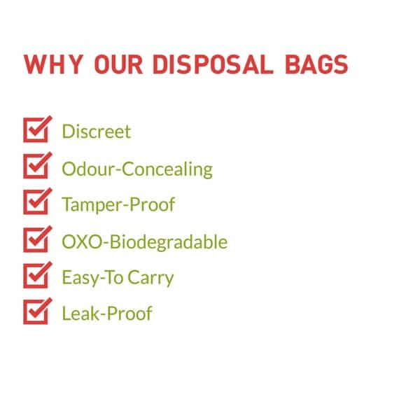 Sirona Sanitary And Diapers Disposal Bag - 75 Bags