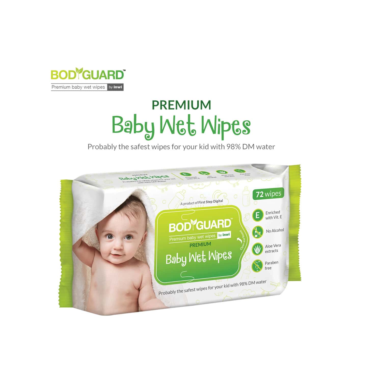 Buy Bodyguard Premium Aloe Vera Wet Wipes Paraben Free Packet Of 72