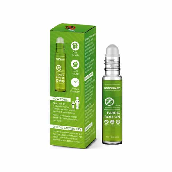 Bodyguard - Herbal Fabric Roll On With Citronella And Lemongrass Oil - 8 Ml + 2 Ml Extra