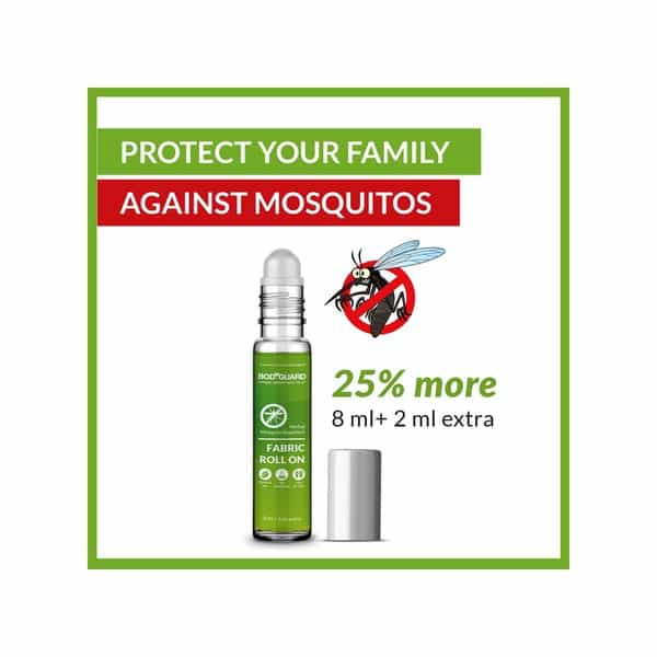 Bodyguard - Herbal Fabric Roll On With Citronella And Lemongrass Oil - 8 Ml + 2 Ml Extra