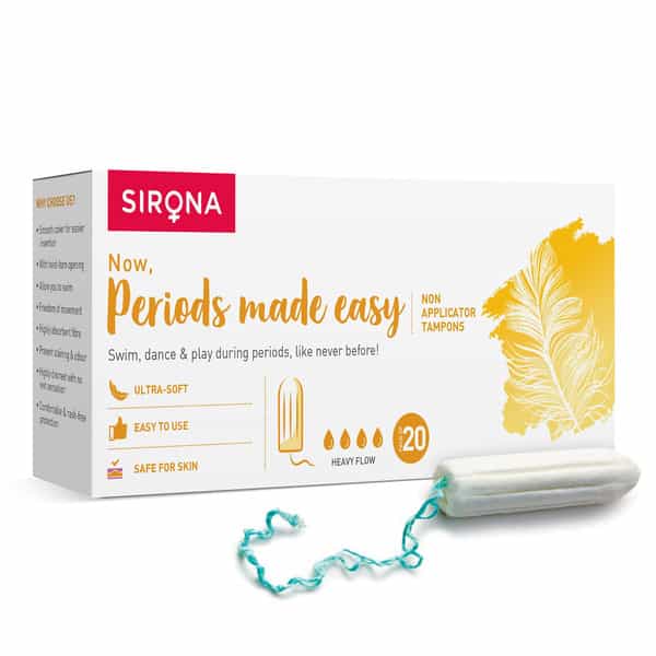 Sirona Premium Digital Tampon (Heavy Flow) Packet Of 20