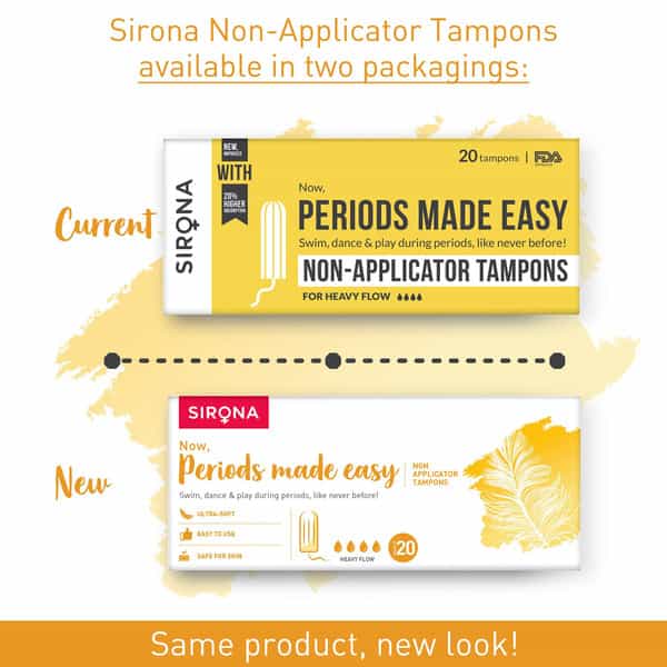 Sirona Premium Digital Tampon (Heavy Flow) Packet Of 20