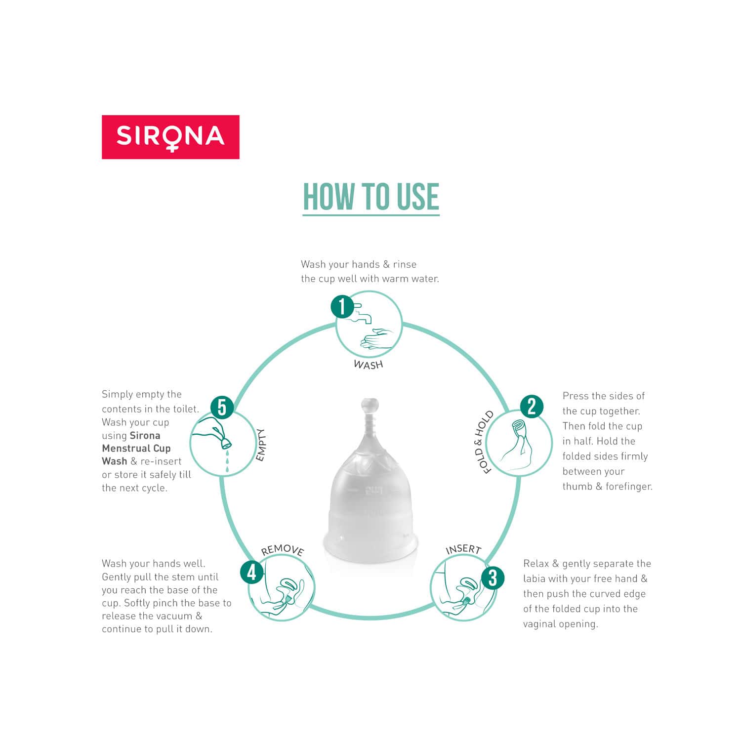 Buy Sirona Reusable Size S Menstrual Cup Online at Flat 18 OFF