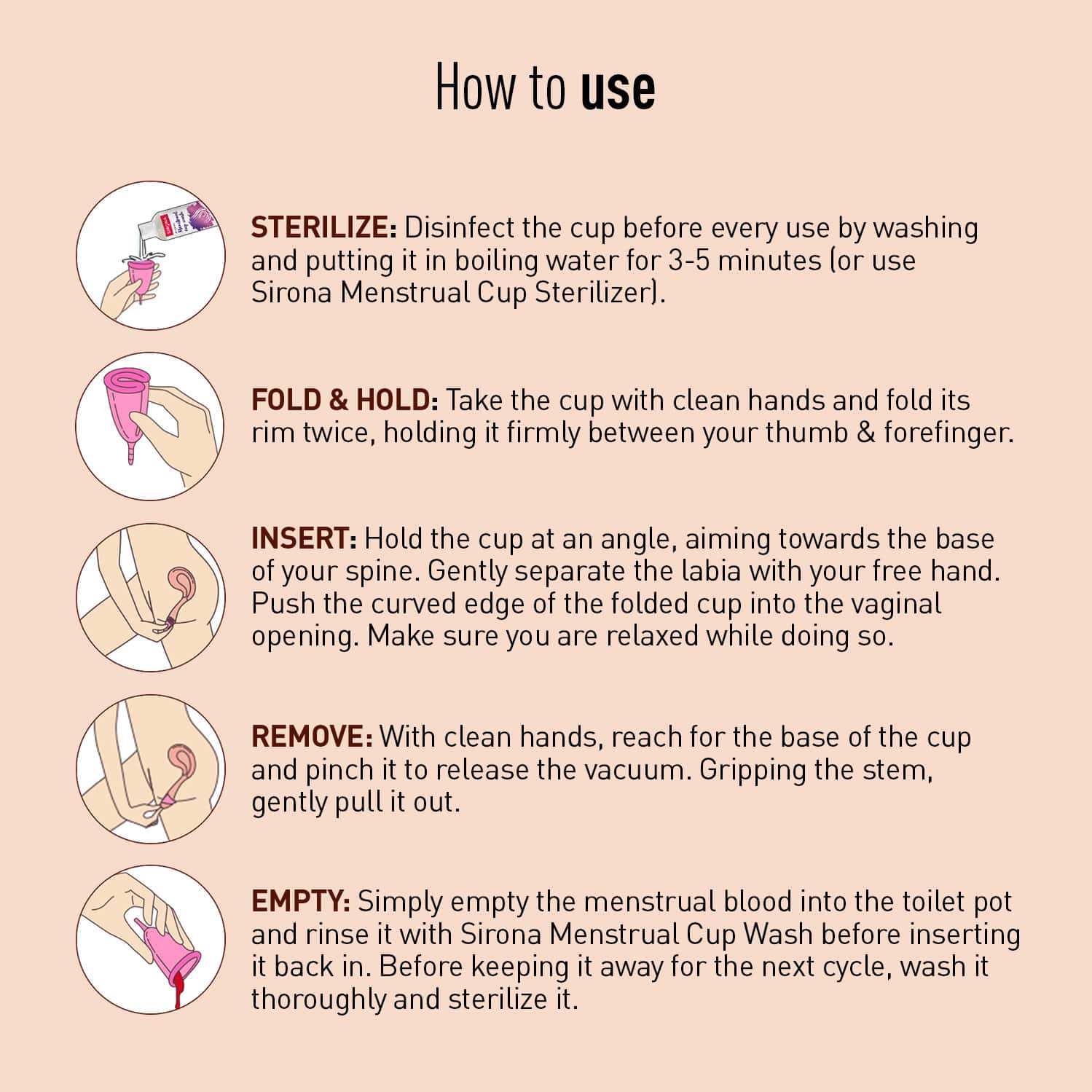 Buy SIRONA REUSABLE SIZE S MENSTRUAL CUP Online & Get Upto 60 OFF at