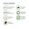 Bodyguard Reusable Activated Carbon(Large) N99 Mask