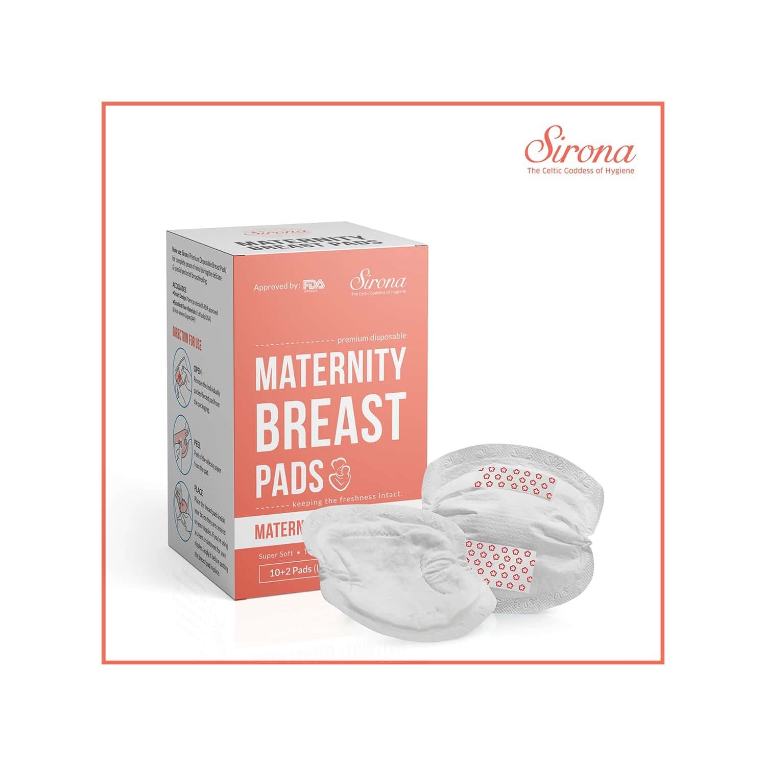 Buy SIRONA DISPOSABLE MATERNITY AND NURSING BREAST PADS FOR WOMEN 12