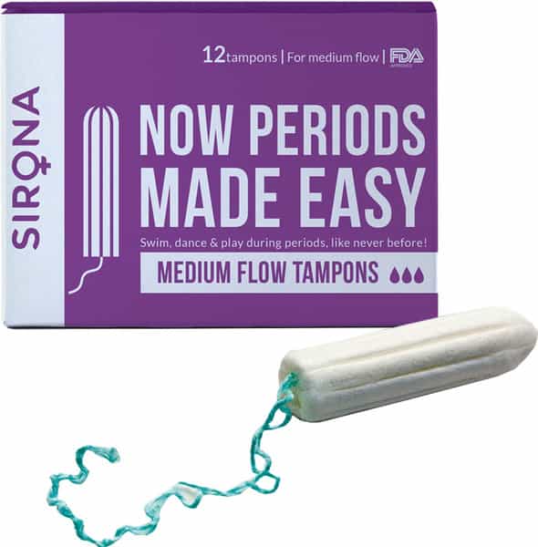 Sirona Premium Digital Tampon (Regular Flow) Medium Flow - 12 Pieces
