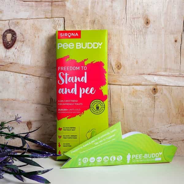 Peebuddy Stand & Pee Device For Women Helps During Arthritis Pregnancy & Road Trips - Pack Of 10