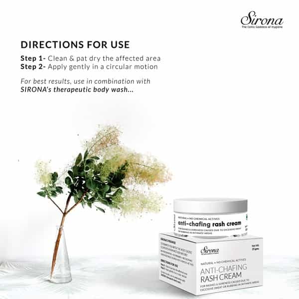 Sirona Natural Anti Chafing Rash Cream- 25 Gm
