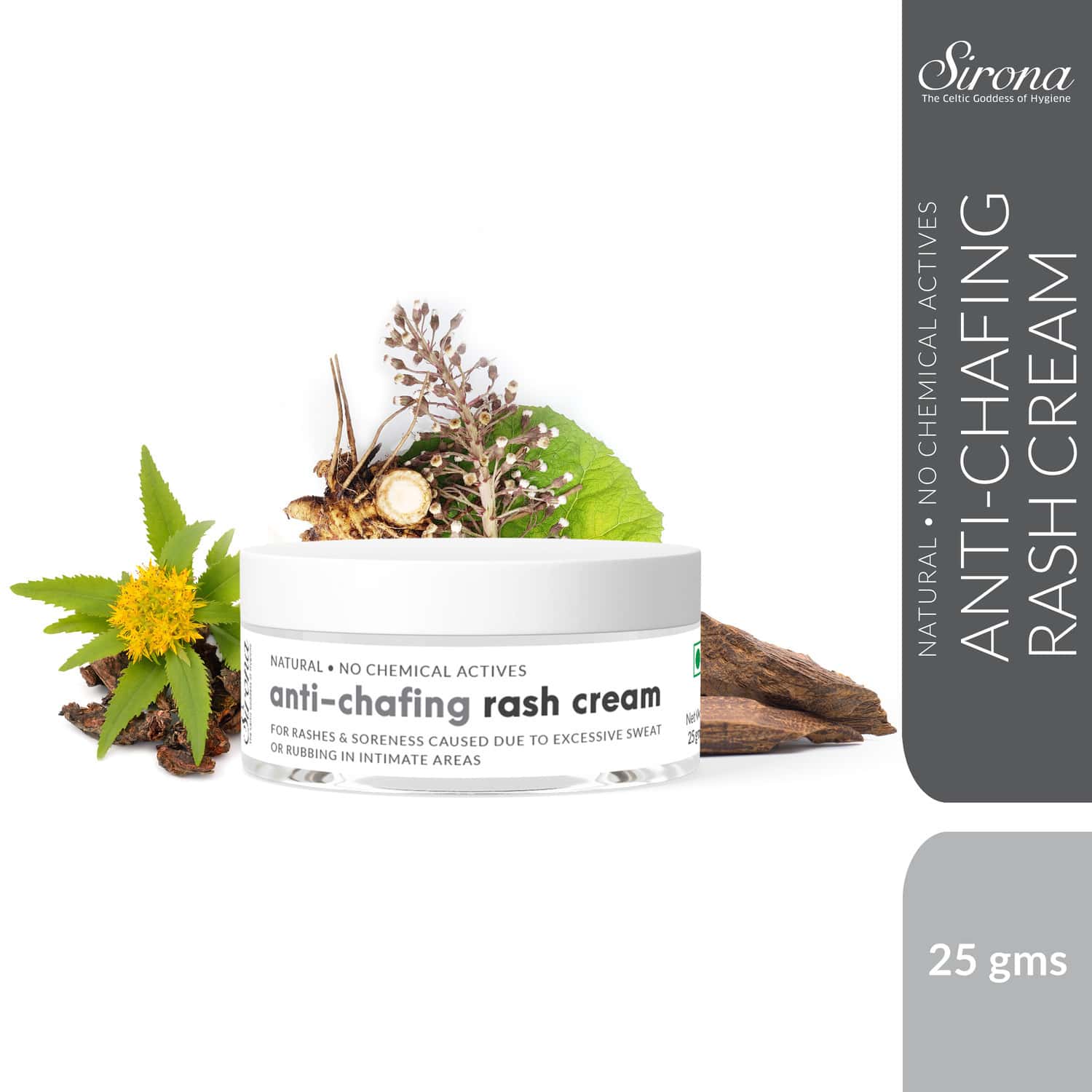 Buy Sirona Natural Anti Chafing Rash Cream 5 Magical Herbs Help In