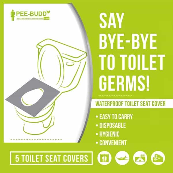 Peebuddy - Waterproof Toilet Seat Cover - 5 Toilet Sheets