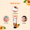 Sirona Natural Exfoliating Face Wash Facial Cleaner With Apricot & Flaxseed Extracts - 125 Ml