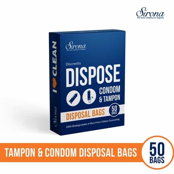 Sirona Disposal Bags For Discreet Disposal Of Tampons And Condoms - 50 Bags
