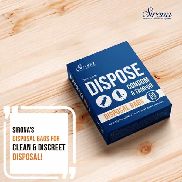 Sirona Disposal Bags For Discreet Disposal Of Tampons And Condoms - 50 Bags