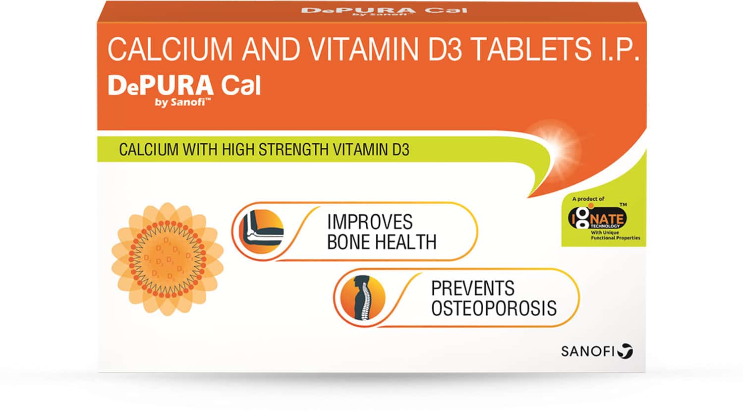 Depura Cal Calcium And Vitamin D3 1000 Iu Tablets Improves Bones Health Prevents Osteoporosis