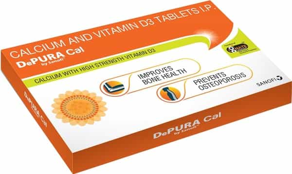 Depura Cal Calcium And Vitamin D3 1000 Iu Tablets Improves Bones Health Prevents Osteoporosis