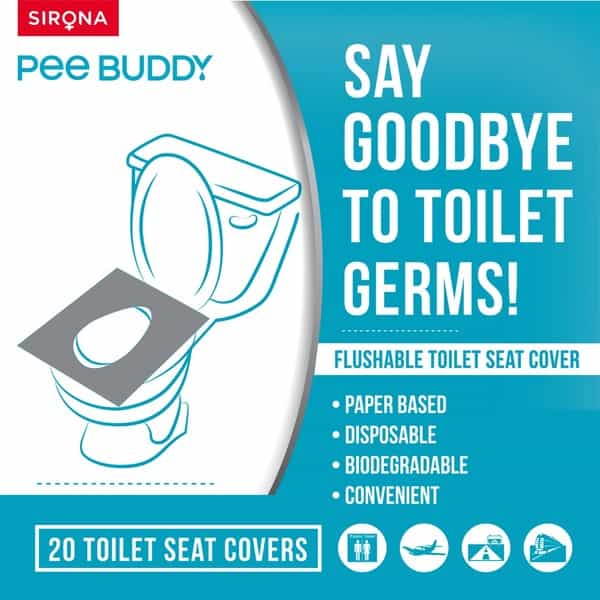Peebuddy - Flushable Toilet Seat Cover Packet Of 20 'S