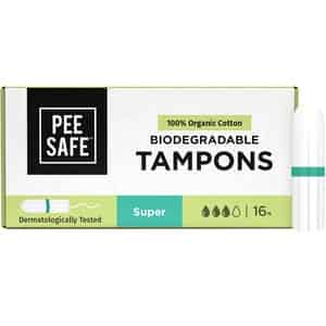 Pee Safe Organic Cotton Tampon (super) - 16 N