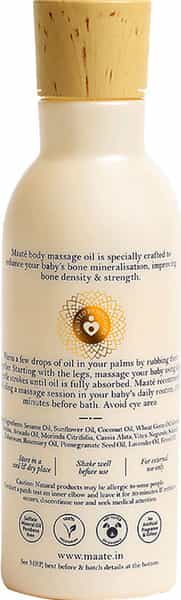 Maate Baby Body Massage Oil Enriched With Nature's Best Herbs Premium Oils And Plant Extracts 150Ml
