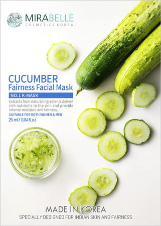 Mirabelle Korea Cucumber Facial Mask