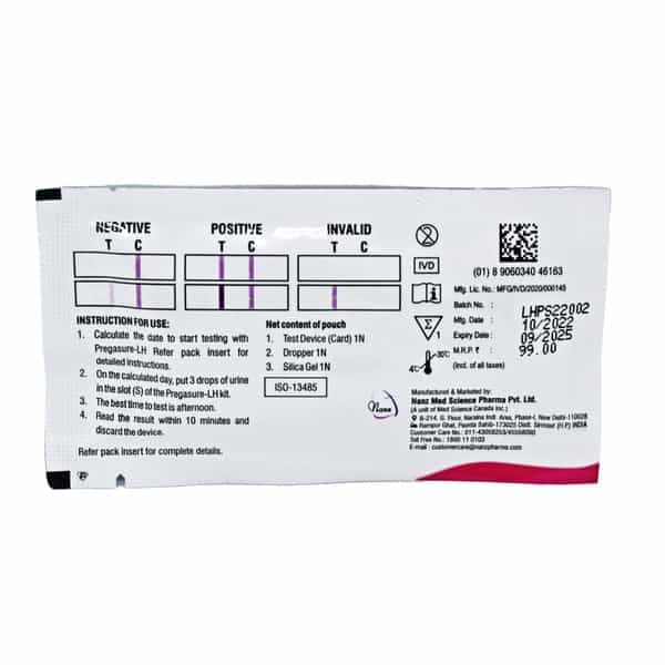 Pregasure Ovulation Test Kit For Woman Planning Pregnancy 5 Strips (Lh) + 5 Strips Hcg Kit Free