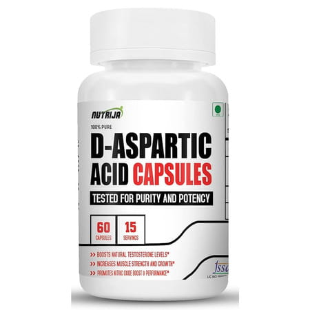 Nutrija D-Aspartic Acid (Daa) Supplement - 60 Capsules