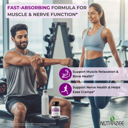 Nutrazee Magnesium Glycinate For Men & Women - 90 Capsules