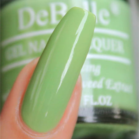 Debelle Gel Nail Lacquer Mystique Green Pastel Green Nail Polish-8ml