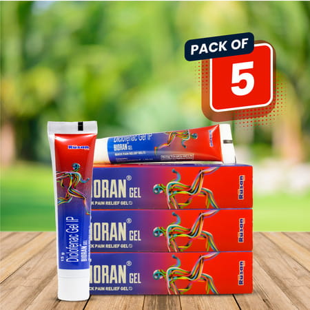Rusan Bioran Quick Pain Relief Gel | Tube | 15 Gm | Pack Of 5