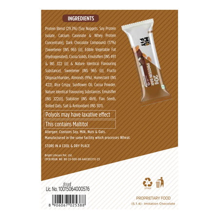 Muscleblaze 20G Protein Bar (Choco Almond | Pack Of 6) | Protein Blend