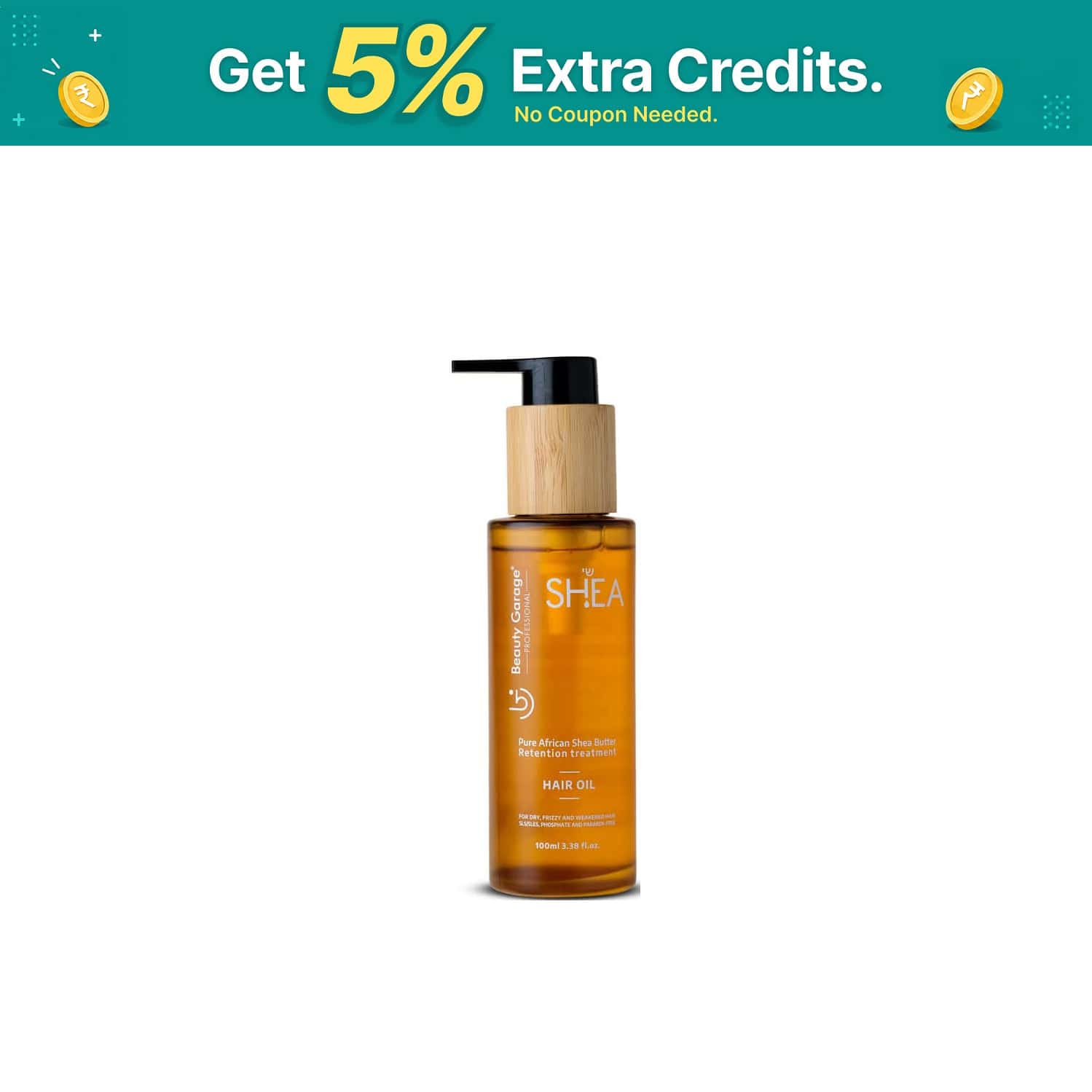 Beauty Garage Pure African Shea Retention Treatment Hair Oil 100ml