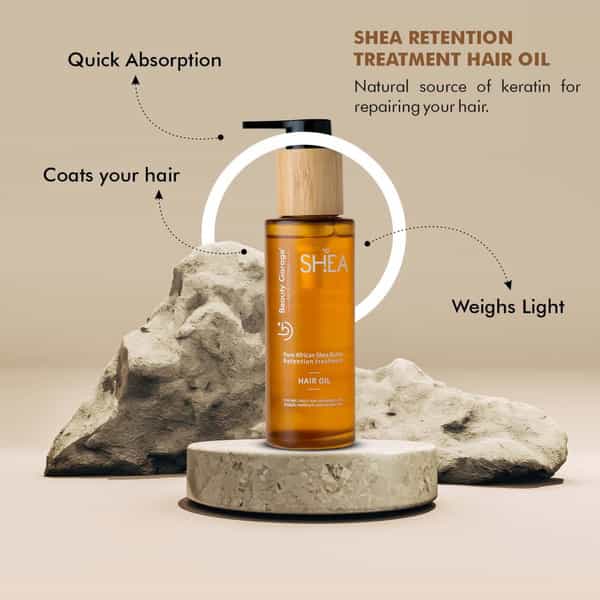 Beauty Garage Pure African Shea Retention Treatment Hair Oil 100Ml
