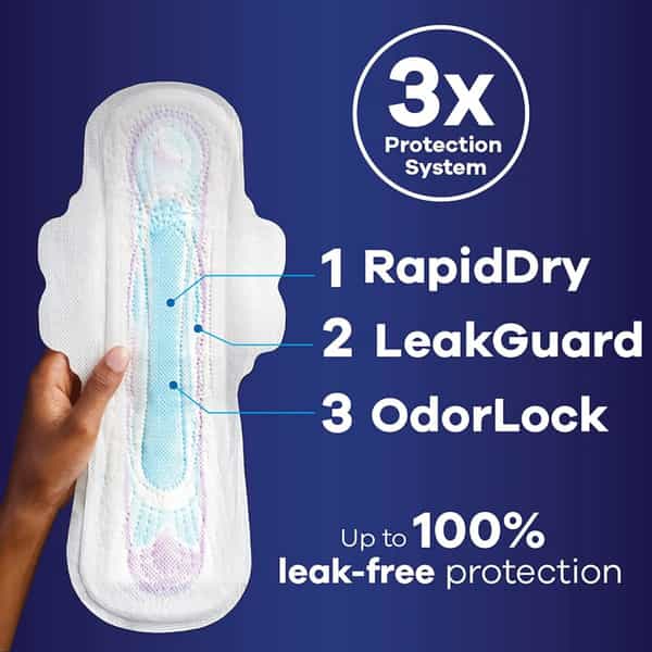 Always Ultra Thin Extra Heavy Overnight Pads| 24 Count