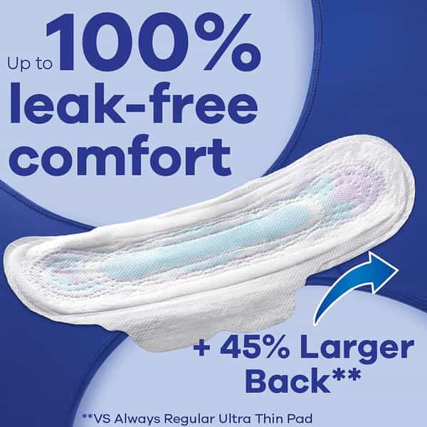 Always Ultra Thin Extra Heavy Overnight Pads| 24 Count