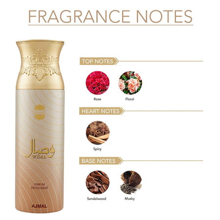 Ajmal Wisal Dahab & Wisal Deo & Wisal Deodorant Perfume - For Men & Women (200 Ml Pack Of 3)