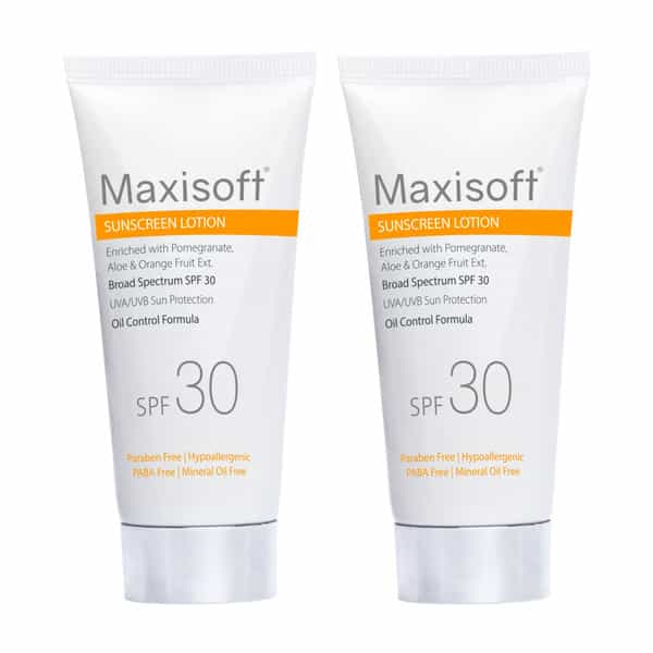 Maxisoft Sunscreen Lotion Spf 30 | Oil Control Formula | 50 Ml | Pack Of 4