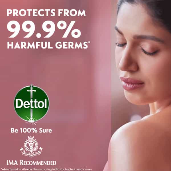 Dettol Skincare 2X Moisturizing Beauty Bathing Soap Bar | Buy 4 Get 1 Free - 125G Each