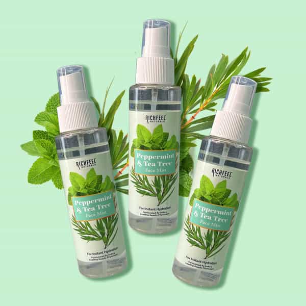 Peppermint & Tea Tree Face Mist 100 Ml Pack Of 3