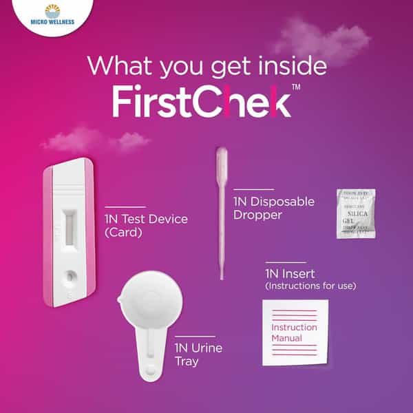 Firstchek -Pregnancy Test Kit | Single Use |Don't Stress...Firstchek | 99% Accuracy | Pack Of 8