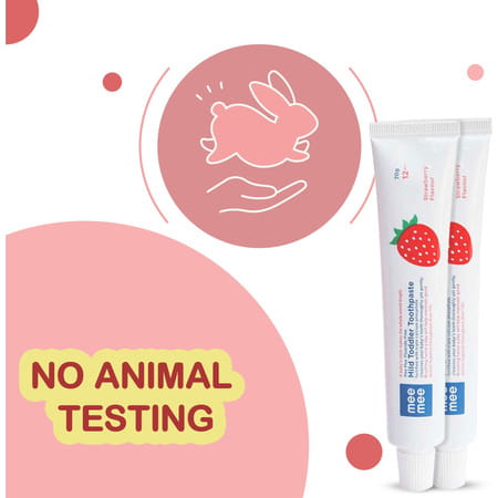 Meemee Fluoride-Free Toothpaste | Strawberry Toothpaste (140 G | Pack Of 2)