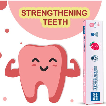Meemee Fluoride-Free Toothpaste | Strawberry Toothpaste (140 G | Pack Of 2)