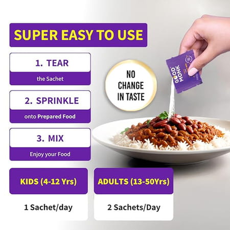 Good Monk Family Nutrition Mix | To Improve Energy | Immunity & Gut Health | 15 Sachets