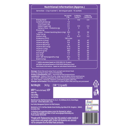 Good Monk Family Nutrition Mix | To Improve Energy | Immunity & Gut Health | 15 Sachets