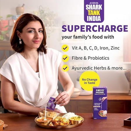 Good Monk Family Nutrition Mix | To Improve Energy | Immunity & Gut Health | 15 Sachets